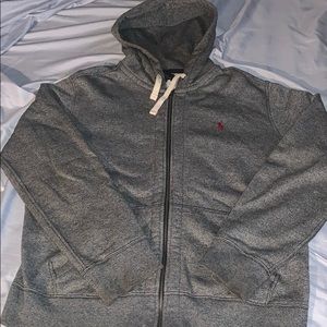 Grey Polo Ralph Lauren Hoodie Sweater